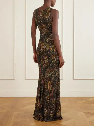 Etro Paisley-print Metallic Ribbed-knit Maxi Dress | Thumbnail 3 Etro Paisley-print Metallic Ribbed-knit Maxi Dress | Thumbnail 3