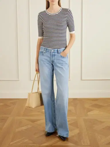 Frame The Gray Low-rise Wide-leg Jeans | Thumbnail 2 Frame The Gray Low-rise Wide-leg Jeans | Thumbnail 2