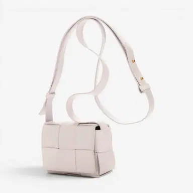 Bottega Veneta Bottega Veneta Mini Cassette Light Lilac Intrecciato Leather Shoulder Bag by The Solist | Thumbnail 2 Bottega Veneta Bottega Veneta Mini Cassette Light Lilac Intrecciato Leather Shoulder Bag by The Solist | Thumbnail 2