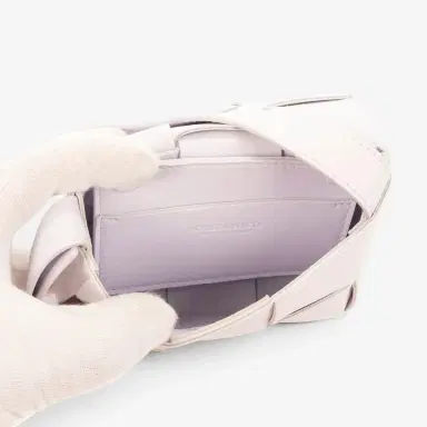 Bottega Veneta Bottega Veneta Mini Cassette Light Lilac Intrecciato Leather Shoulder Bag by The Solist | Thumbnail 7 Bottega Veneta Bottega Veneta Mini Cassette Light Lilac Intrecciato Leather Shoulder Bag by The Solist | Thumbnail 7