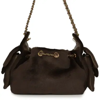 Chanel Chanel Mini 25 Hobo Bag Dark Khaki Pony Hair Gold Hardware | Thumbnail 4 Chanel Chanel Mini 25 Hobo Bag Dark Khaki Pony Hair Gold Hardware | Thumbnail 4