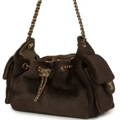 Chanel Chanel Mini 25 Hobo Bag Dark Khaki Pony Hair Gold Hardware | Thumbnail 5 Chanel Chanel Mini 25 Hobo Bag Dark Khaki Pony Hair Gold Hardware | Thumbnail 5