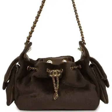 Chanel Chanel Mini 25 Hobo Bag Dark Khaki Pony Hair Gold Hardware | Thumbnail 1 Chanel Chanel Mini 25 Hobo Bag Dark Khaki Pony Hair Gold Hardware | Thumbnail 1