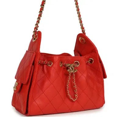 Chanel Chanel Mini 25 Hobo Bag Red Caviar Gold Hardware | Thumbnail 2 Chanel Chanel Mini 25 Hobo Bag Red Caviar Gold Hardware | Thumbnail 2