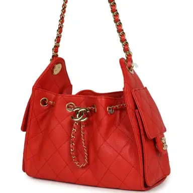 Chanel Chanel Mini 25 Hobo Bag Red Caviar Gold Hardware | Thumbnail 3 Chanel Chanel Mini 25 Hobo Bag Red Caviar Gold Hardware | Thumbnail 3