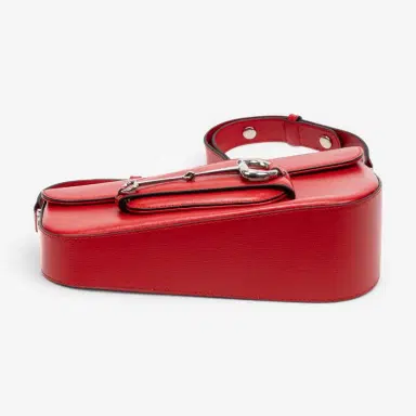Gucci Gucci 1955 Horsebit Assymetric Small Red Calfskin Leather Shoulder Bag by The Solist | Thumbnail 5 Gucci Gucci 1955 Horsebit Assymetric Small Red Calfskin Leather Shoulder Bag by The Solist | Thumbnail 5