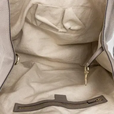 Gucci Gucci Soho Gray Grained Calfskin Leather Hobo Bag by The Solist | Thumbnail 9 Gucci Gucci Soho Gray Grained Calfskin Leather Hobo Bag by The Solist | Thumbnail 9