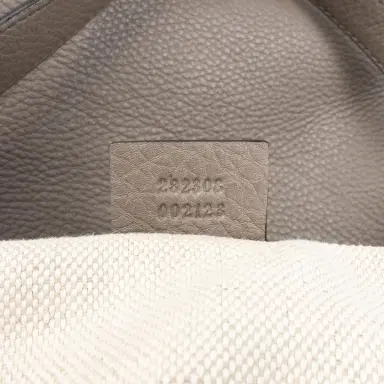 Gucci Gucci Soho Gray Grained Calfskin Leather Hobo Bag by The Solist | Thumbnail 10 Gucci Gucci Soho Gray Grained Calfskin Leather Hobo Bag by The Solist | Thumbnail 10