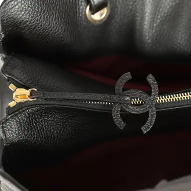 Chanel Chanel XXL "It Girl" Shopping Tote Black Grained Calfskin Gold Hardware | Thumbnail 10 Chanel Chanel XXL "It Girl" Shopping Tote Black Grained Calfskin Gold Hardware | Thumbnail 10