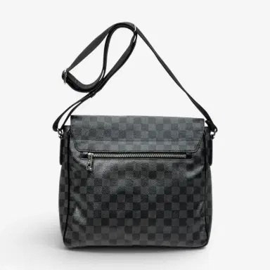 Louis Vuitton Louis Vuitton Daniel Black & Gray Damier Graphite Coated Canvas Shoulder Bag by The Solist | Thumbnail 5 Louis Vuitton Louis Vuitton Daniel Black & Gray Damier Graphite Coated Canvas Shoulder Bag by The Solist | Thumbnail 5