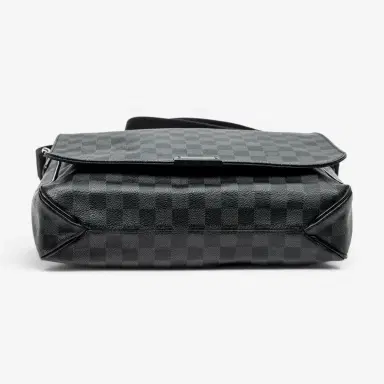 Louis Vuitton Louis Vuitton Daniel Black & Gray Damier Graphite Coated Canvas Shoulder Bag by The Solist | Thumbnail 6 Louis Vuitton Louis Vuitton Daniel Black & Gray Damier Graphite Coated Canvas Shoulder Bag by The Solist | Thumbnail 6