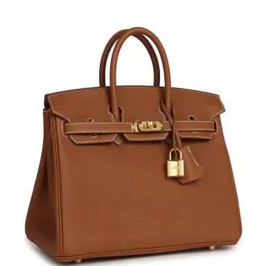 HERMÈS Hermes Birkin 25 Gold Togo Gold Hardware | Thumbnail 2 HERMÈS Hermes Birkin 25 Gold Togo Gold Hardware | Thumbnail 2