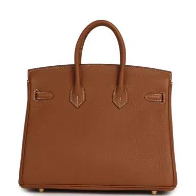 HERMÈS Hermes Birkin 25 Gold Togo Gold Hardware | Thumbnail 4 HERMÈS Hermes Birkin 25 Gold Togo Gold Hardware | Thumbnail 4