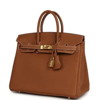HERMÈS Hermes Birkin 25 Gold Togo Gold Hardware | Thumbnail 5 HERMÈS Hermes Birkin 25 Gold Togo Gold Hardware | Thumbnail 5