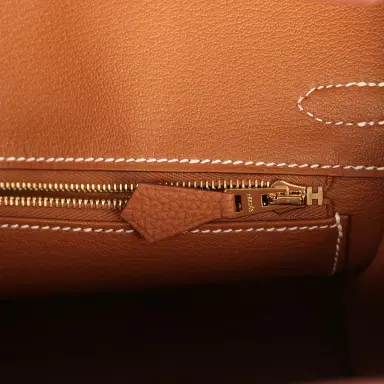 HERMÈS Hermes Birkin 25 Gold Togo Gold Hardware | Thumbnail 9 HERMÈS Hermes Birkin 25 Gold Togo Gold Hardware | Thumbnail 9