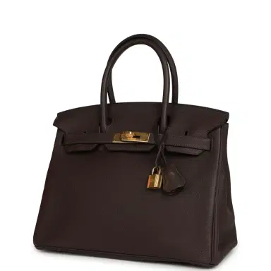 HERMÈS Hermes Birkin 30 Chocolate Togo Gold Hardware | Thumbnail 5 HERMÈS Hermes Birkin 30 Chocolate Togo Gold Hardware | Thumbnail 5