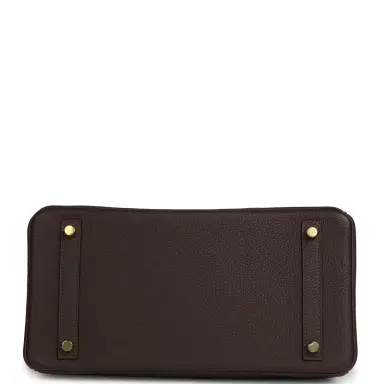 HERMÈS Hermes Birkin 30 Chocolate Togo Gold Hardware | Thumbnail 6 HERMÈS Hermes Birkin 30 Chocolate Togo Gold Hardware | Thumbnail 6