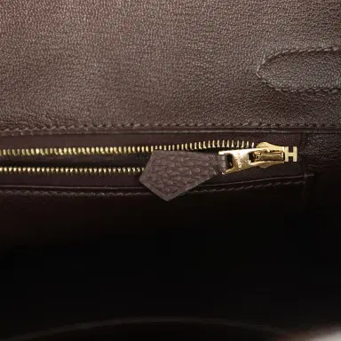 HERMÈS Hermes Birkin 30 Chocolate Togo Gold Hardware | Thumbnail 9 HERMÈS Hermes Birkin 30 Chocolate Togo Gold Hardware | Thumbnail 9