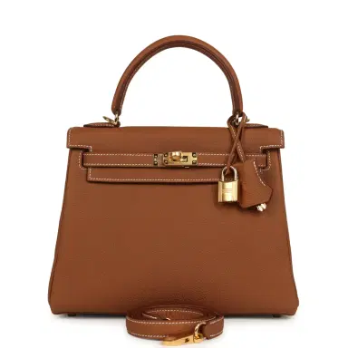 HERMÈS Hermes Kelly Retourne 25 Gold Togo Gold Hardware | Thumbnail 1 HERMÈS Hermes Kelly Retourne 25 Gold Togo Gold Hardware | Thumbnail 1
