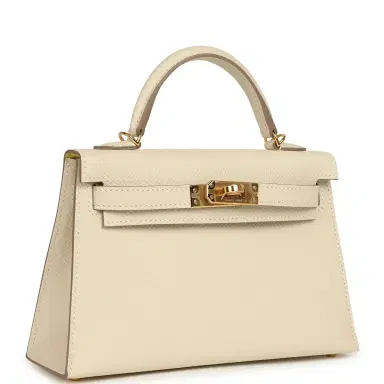 HERMÈS Hermes Special Order (HSS) Kelly Sellier 20 Craie Verso Epsom Gold Hardware | Thumbnail 2 HERMÈS Hermes Special Order (HSS) Kelly Sellier 20 Craie Verso Epsom Gold Hardware | Thumbnail 2