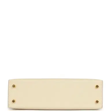 HERMÈS Hermes Special Order (HSS) Kelly Sellier 20 Craie Verso Epsom Gold Hardware | Thumbnail 6 HERMÈS Hermes Special Order (HSS) Kelly Sellier 20 Craie Verso Epsom Gold Hardware | Thumbnail 6