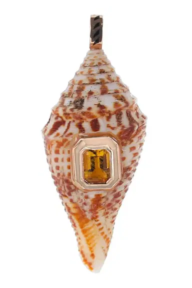DEZSO BY SARA BELTRÁN Scapolite Conus Shell Pendant | Thumbnail 1 DEZSO BY SARA BELTRÁN Scapolite Conus Shell Pendant | Thumbnail 1