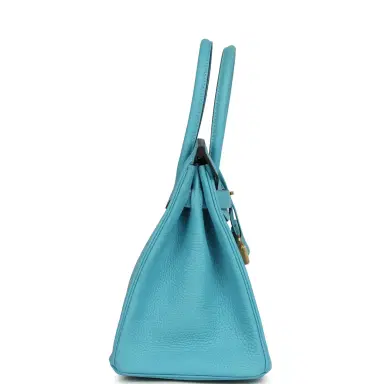 HERMÈS Pre-owned Hermes Birkin 30 Bleu du Nord Togo Gold Hardware | Thumbnail 3 HERMÈS Pre-owned Hermes Birkin 30 Bleu du Nord Togo Gold Hardware | Thumbnail 3