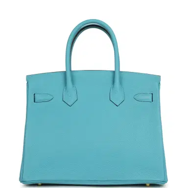 HERMÈS Pre-owned Hermes Birkin 30 Bleu du Nord Togo Gold Hardware | Thumbnail 4 HERMÈS Pre-owned Hermes Birkin 30 Bleu du Nord Togo Gold Hardware | Thumbnail 4
