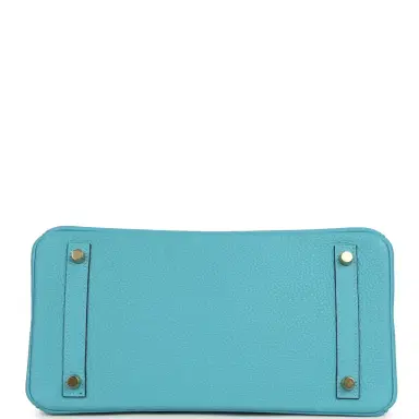 HERMÈS Pre-owned Hermes Birkin 30 Bleu du Nord Togo Gold Hardware | Thumbnail 6 HERMÈS Pre-owned Hermes Birkin 30 Bleu du Nord Togo Gold Hardware | Thumbnail 6