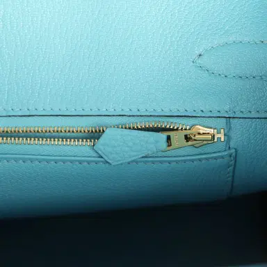 HERMÈS Pre-owned Hermes Birkin 30 Bleu du Nord Togo Gold Hardware | Thumbnail 9 HERMÈS Pre-owned Hermes Birkin 30 Bleu du Nord Togo Gold Hardware | Thumbnail 9