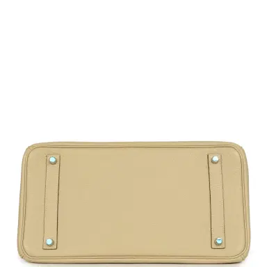 HERMÈS Pre-owned Hermes Birkin 35 Parchemin Togo Palladium Hardware | Thumbnail 6 HERMÈS Pre-owned Hermes Birkin 35 Parchemin Togo Palladium Hardware | Thumbnail 6