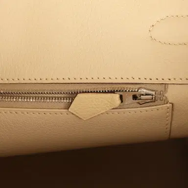 HERMÈS Pre-owned Hermes Birkin 35 Parchemin Togo Palladium Hardware | Thumbnail 9 HERMÈS Pre-owned Hermes Birkin 35 Parchemin Togo Palladium Hardware | Thumbnail 9