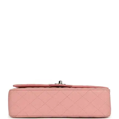 Chanel Vintage Chanel Medium Classic Double Flap Bag Pink Caviar Silver Hardware | Thumbnail 6 Chanel Vintage Chanel Medium Classic Double Flap Bag Pink Caviar Silver Hardware | Thumbnail 6