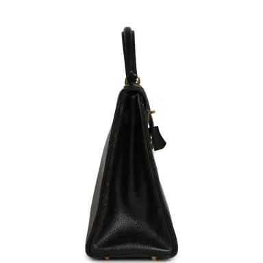 HERMÈS Vintage Hermes Kelly Retourne 32 Black Ardennes Gold Hardware | Thumbnail 3 HERMÈS Vintage Hermes Kelly Retourne 32 Black Ardennes Gold Hardware | Thumbnail 3