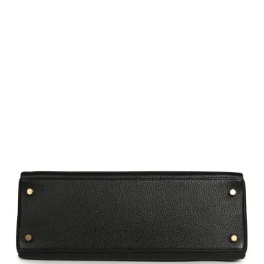 HERMÈS Vintage Hermes Kelly Retourne 32 Black Ardennes Gold Hardware | Thumbnail 6 HERMÈS Vintage Hermes Kelly Retourne 32 Black Ardennes Gold Hardware | Thumbnail 6