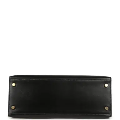 HERMÈS Vintage Hermes Kelly Sellier 28 Black Box Gold Hardware | Thumbnail 6 HERMÈS Vintage Hermes Kelly Sellier 28 Black Box Gold Hardware | Thumbnail 6