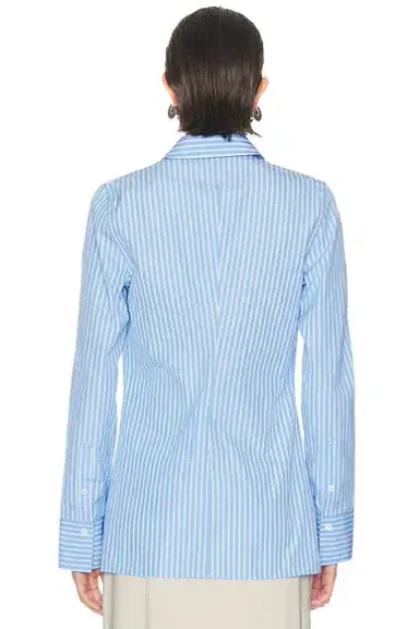TOTEME Striped Poplin Top | Thumbnail 3 TOTEME Striped Poplin Top | Thumbnail 3
