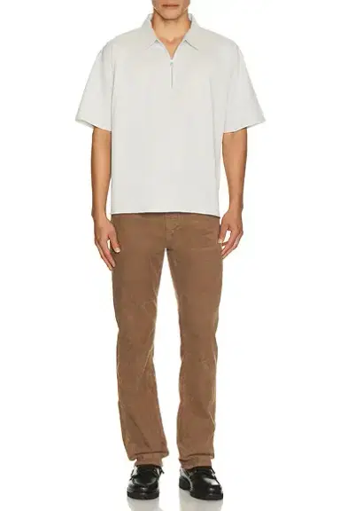 FRAME Half Zip Pique Polo | Thumbnail 3 FRAME Half Zip Pique Polo | Thumbnail 3