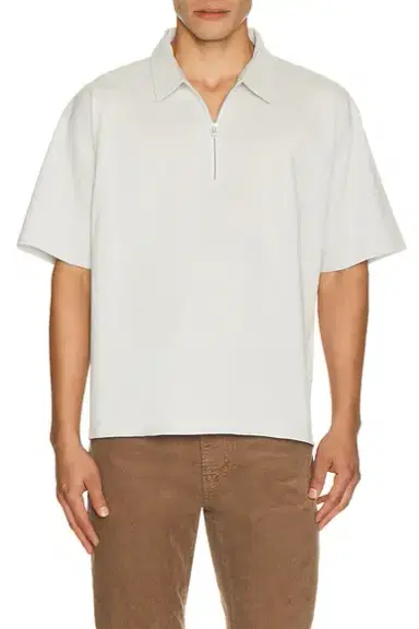 FRAME Half Zip Pique Polo | Thumbnail 1 FRAME Half Zip Pique Polo | Thumbnail 1