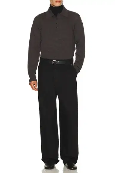Lemaire Long Sleeve Knitted Polo Top | Thumbnail 3 Lemaire Long Sleeve Knitted Polo Top | Thumbnail 3