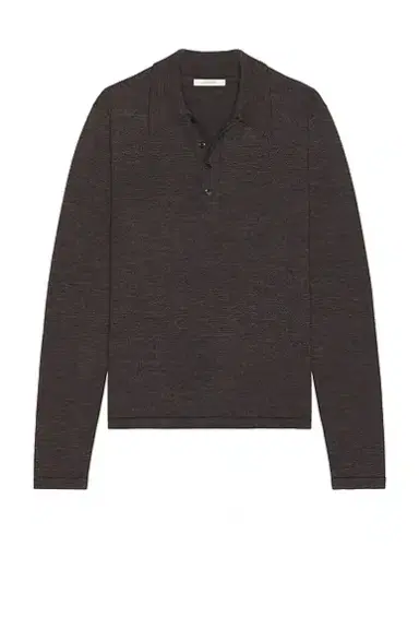 Lemaire Long Sleeve Knitted Polo Top | Thumbnail 4 Lemaire Long Sleeve Knitted Polo Top | Thumbnail 4