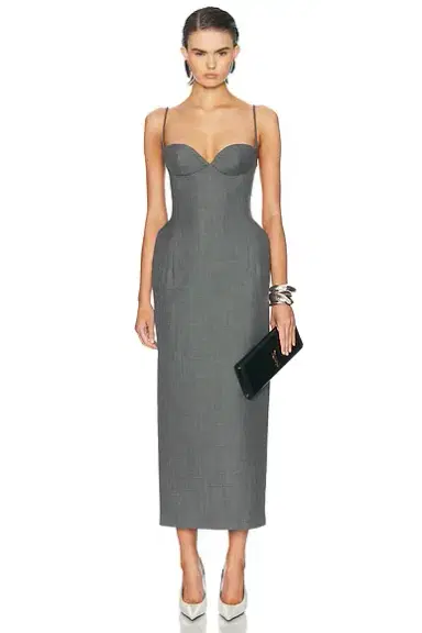 Magda Butrym Bustier Midi Dress | Thumbnail 1 Magda Butrym Bustier Midi Dress | Thumbnail 1