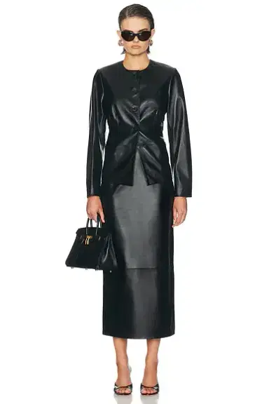 Loulou de Saison Adea Collarless Tailored Jacket | Thumbnail 4 Loulou de Saison Adea Collarless Tailored Jacket | Thumbnail 4