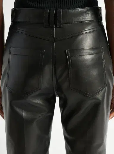 Balmain Leather high-waisted trousers | Thumbnail 5 Balmain Leather high-waisted trousers | Thumbnail 5