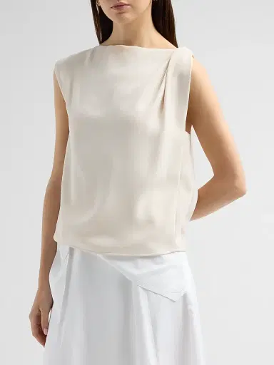 Vince Women's Draped Sleeveless Top | Thumbnail 4 Vince Women's Draped Sleeveless Top | Thumbnail 4