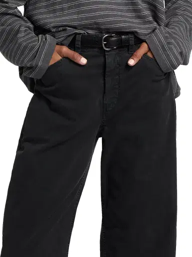 Nili Lotan Women's Tribeca Cotton Mid-Rise Barrel Pants | Thumbnail 6 Nili Lotan Women's Tribeca Cotton Mid-Rise Barrel Pants | Thumbnail 6