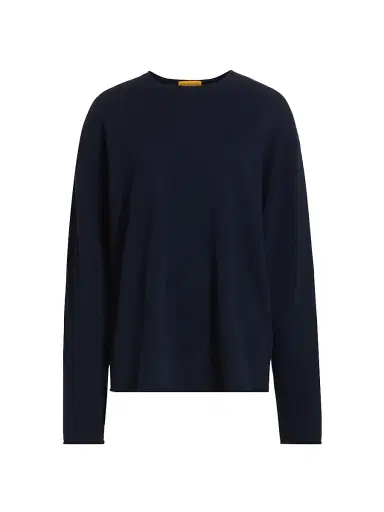 Guest in Residence Women's Cashmere Oversized Crewneck Sweater - Midnight | Thumbnail 1 Guest in Residence Women's Cashmere Oversized Crewneck Sweater - Midnight | Thumbnail 1