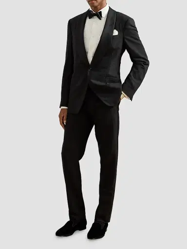 Ralph Lauren Purple Label Men's Sea Island Pleated Bib Cotton Tuxedo Shirt - White | Thumbnail 2 Ralph Lauren Purple Label Men's Sea Island Pleated Bib Cotton Tuxedo Shirt - White | Thumbnail 2