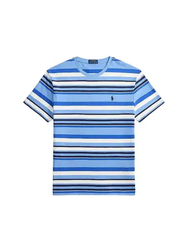 Polo Ralph Lauren Men's Striped Cotton T-Shirt - Bristol Blue Multi | Thumbnail 1 Polo Ralph Lauren Men's Striped Cotton T-Shirt - Bristol Blue Multi | Thumbnail 1