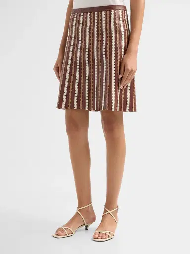Yves Salomon Women's Perforated Leather Knee-Length Skirt - Petra - Size 12 | Thumbnail 4 Yves Salomon Women's Perforated Leather Knee-Length Skirt - Petra - Size 12 | Thumbnail 4